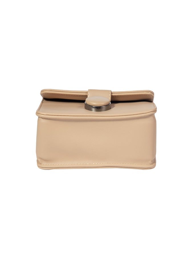 Heartbeat Crossbody Sling Bag for Women | Stylish crossbody sling-bag for girls/women (Apricot) - Image 4